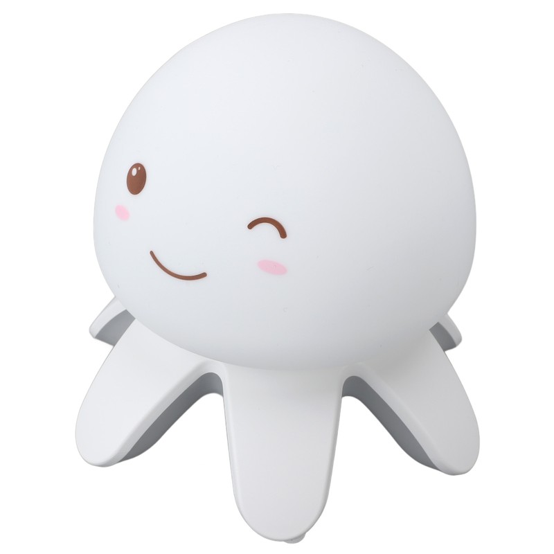 Night Light Jellyfish Shape Cute Remote Control RGB Silicone Tap