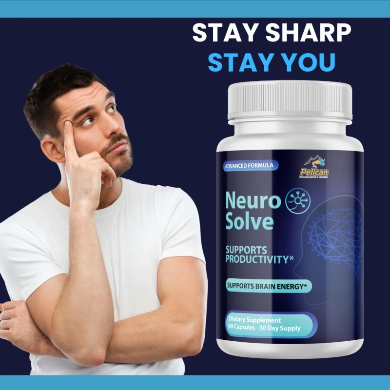 Pelican Vitamins Neuro Solve- Brain Support- 10 Bottles- 600 Capsules