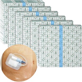 12"x12" Waterproof Dialysis Catheter Shower Cover Chest Port Shield Protector for Central Line G Feeding Tubes Transparent Wound Dressing, Pack of 25