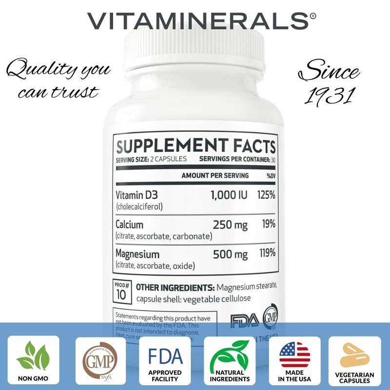 Vitaminerals 10 Magnese® Bone & Muscle Support 60 Veggie Caps