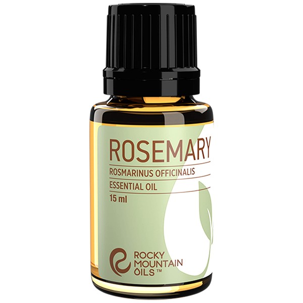Rocky Mountain Oils Rosemary Essential Oil - 100% Pure and Natural Aromatherapy Essential Oils for Diffusers, Topical, and Home - 15ml