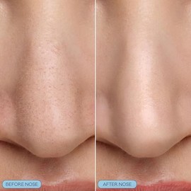 Bioré Mascarilla de nariz burbujeante para refinar poros, ácido glicólico y ácido hialurónico exfoliante para cara, mascarilla limpiadora de poros, 8 