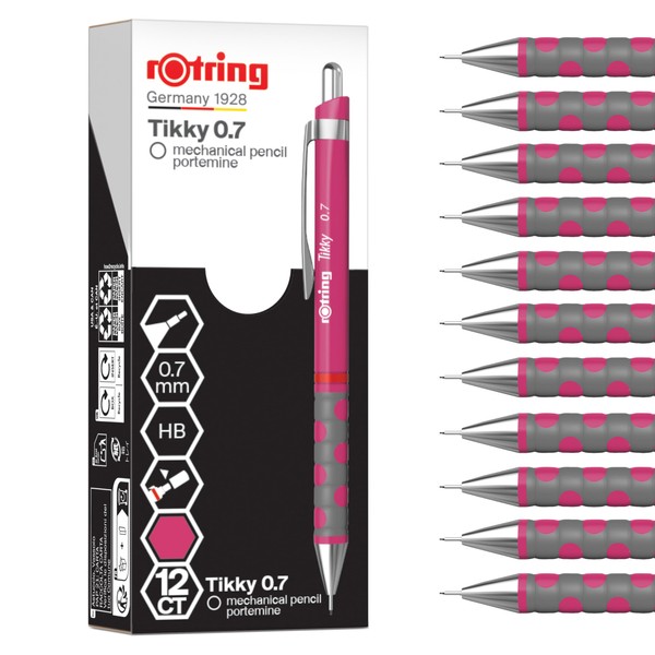 Rotring Tikky Mechanical Pencil | HB 0.7 mm | Magenta