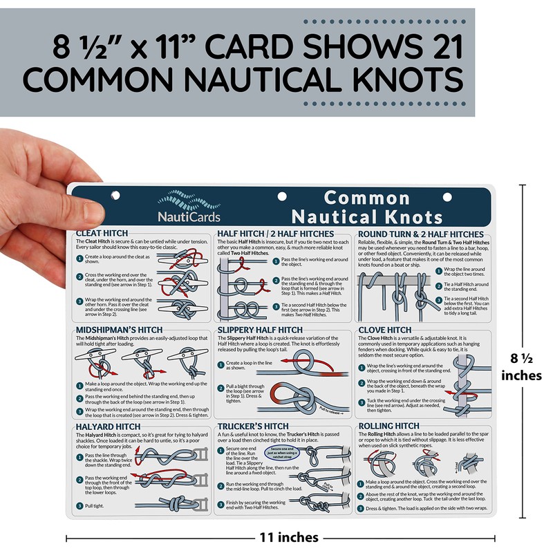 Deluxe Nautical Knot Tying Kit - 6" Boat Cleat, Jute