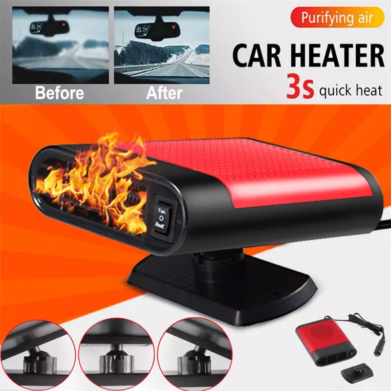 Unbranded 12V 1200W Car Heater Portable Electric Heating Fan Defogger