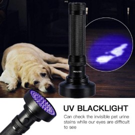 Unbranded UV Ultraviolet Light Flashlight Inspection 100 LED BlackLight 395nM Lamp Torch