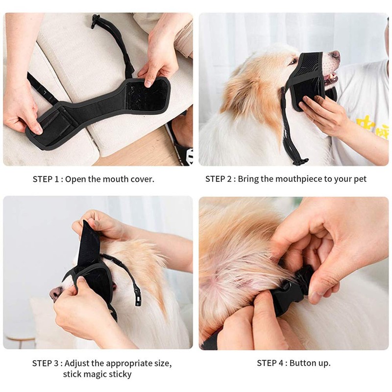 Homkeen Dog Muzzle Soft Dog Muzzle Prevent Biting Barking Chewing