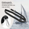 Adjustable Bimini Top Straps,Marine Awning Webbing Straps with Stainless Stee