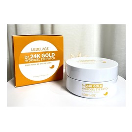 Korea Skincare_24K GOLD HYDROGEL EYE PATCH 90g/ 60 sheet. Eye Patches for Puffiness, Bags, Dark Circles Under Eyes, Improve the Skin Around the Eyes to be Clearer and Younger.