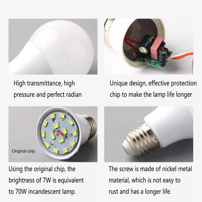 KONPWAY 12V Low Voltage LED Light Bulbs - Neutral 7W(Only