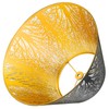 Medium Lamp Shade, ALUCSET Barrel Metal Lampshade with Pattern of