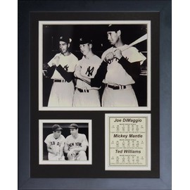 Legends Never Die "Joe DiMaggio, Mickey Mantle and Ted Williams Framed Photo Collage, 11 x 14-Inch (11091U)