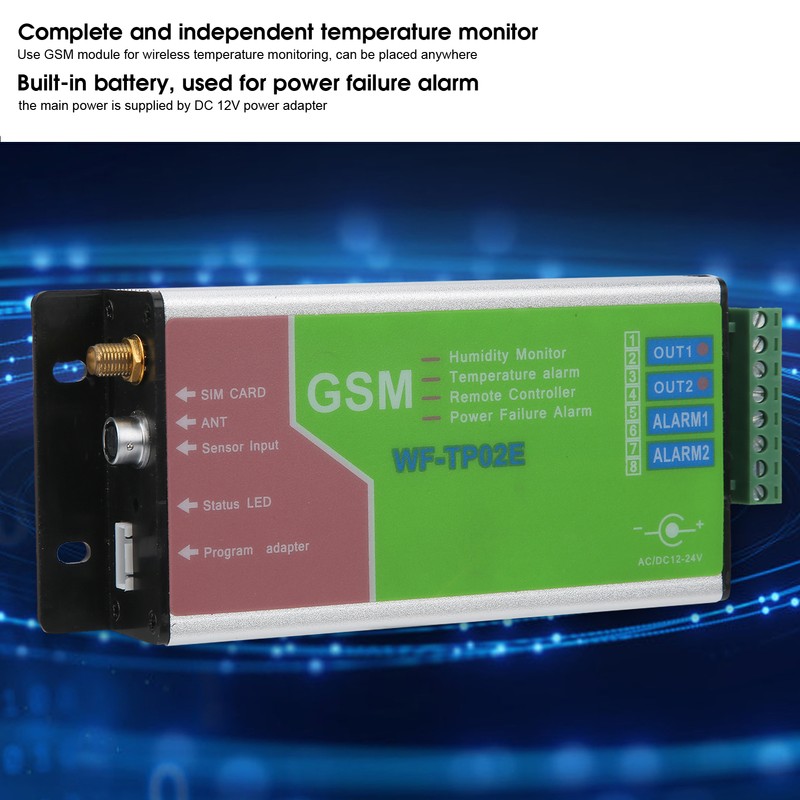Temperature Alarm Power Failure Alert Remote Monitoring Controller GSM Signal