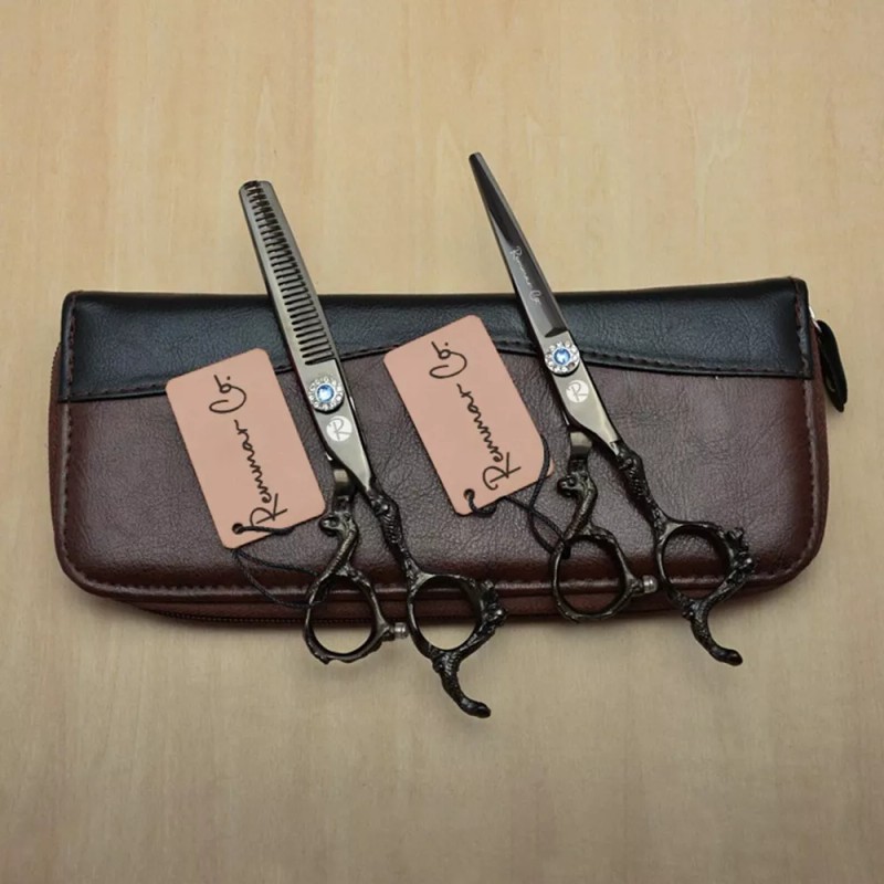 Remmar Co Set 2 Tijeras + Peines 6 Estilista Barbero