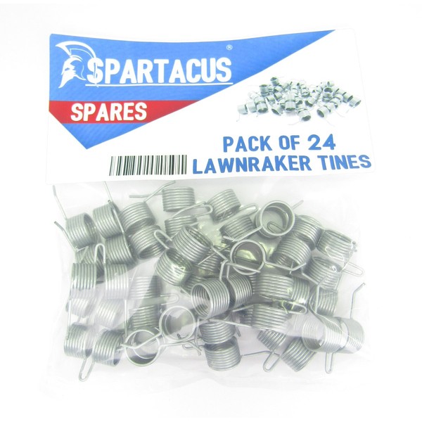 Spartacus 24 x Replacement Lawn Raker Scarifier Tines Tynes For Atco F016T47920