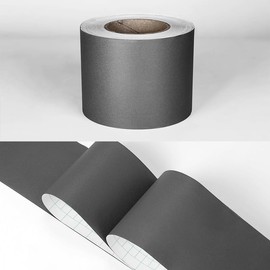 Dostear Wallpaper Border Peel and Stick Wall Border Sticker Home Ceiling Decorative Border for Bathroom Living Room Kitchen Dark Gray 5cm X 1000cm