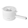 TAYAMA Multi-Function Electric Cooking Pot & Food Steamer 1.5L, White,
