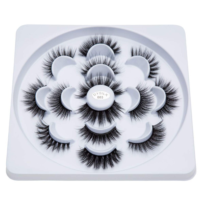 DYSILK Fluffy Lahses Fake Eyelashes - False Eyelashes Natural 7