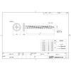 DAIDOHANT 10176829 Woodworking Screw Good (White Head) (Nominal Diameter d)