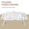 TEAKMAMA 1500 Piece Wooden Jigsaw Puzzle Board with 4 Drawers,