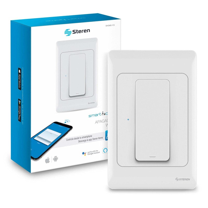 STEREN SHOME-115 Apagador Wi-Fi, 2,4 GHz, Compatible con asistentes de