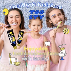 TOOSTY Lemon Sorbet Toothpaste 80g ㅣ Natural Citrus Flavor ㅣ Gentle Whitening Clean ㅣ Vegan Certified ㅣ Free from 14 Harsh Ingredients ㅣ Daily Fresh Oral Care