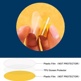 Lamshaw for Parsonver Smartwatch Protective Film, [6 Pack] 4H Hardness TPU Protective Film Cover LCD Film Compatible with Parsonver LA24 1.3 inch Smart Watch (6 Pack)