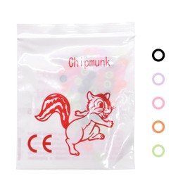 Angzhili 5 Packs(500pcs) Dental Orthodontic Elastic Rubber Bands Orthodontic Elastics Braces Teeth Gap Supply(Chipmunk1/8" 4.5 Oz-multicolor)