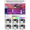 JSAITEE 52 inch Ceiling Fan with Light, 8 Speeds Reversible