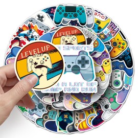 Game Controller Stickers for Laptop(100 Pcs),Gift for Kids Teens Adults Girl,Game Waterproof Stickers for Water Bottle,Vinyl Stickers for Scrapbook,Journal,Dairy,Skateboard