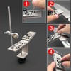 Professional Sharpener with 6 Sharpening Stones, Fixed Angle Kitchen Chef