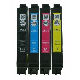 Epson 4 PACK GENUINE EPSON 252-I T252 INK CARTRIDGE SET WF-3620 WF-3640 WF7110