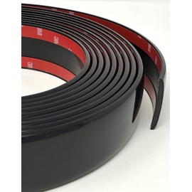 Trim-Gard 2" All Black Smooth Body Side Molding for Cars and Trucks 2502S-20 (Smooth, 20 Feet)