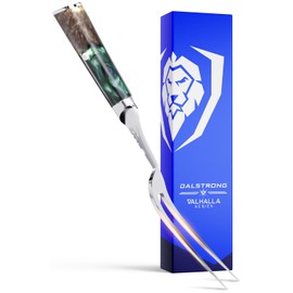 Dalstrong Meat Fork - 7.7 inch - Valhalla Series - High Carbon Steel BBQ - Professional Barbecue Carving Fork- Celestial Resin & Wood Handle - Kitchen Utensils - Two Pronged Fork