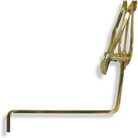 Soundman Marching Fork for Saxophone (Colour: Gold) - Practical and Robust Music Holder for Marching Parades - Stable Hold with Easy Installation