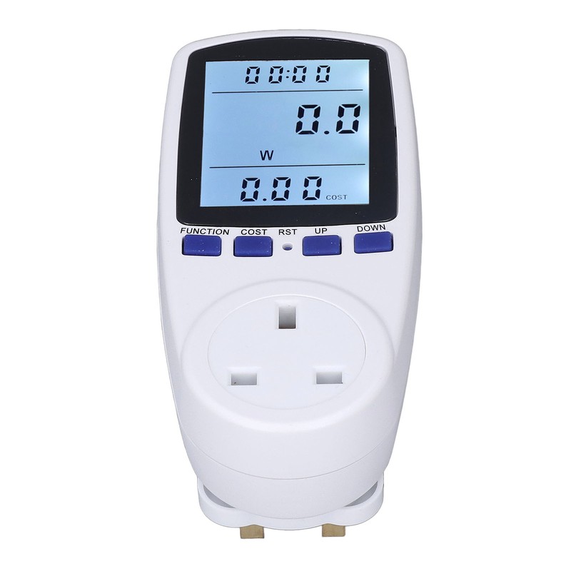 Power Meter Socket Large Screen Backlit Display Overload Protection Data