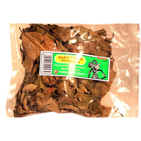 Daun Salam Kering (Indian Bay Leaves) - 1oz (Pack of