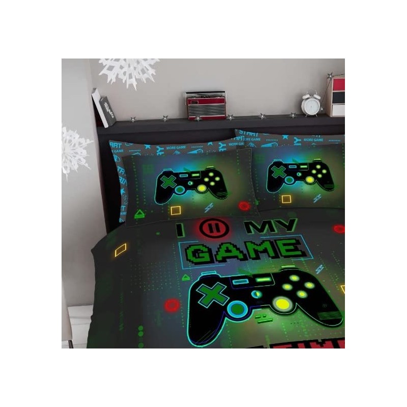 T&A Textiles and Hosiery Ltd Children Gamer Gaming Duvet Quilt