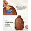 Vantamo Crossbody Bags for Women: RFID Blocking Vegan Leather Crossbody