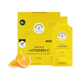 Propolis Liposomal Vitamin C by Beekeeper's Naturals, 1000mg Vitamin C, Propolis & Organic Honey, Supercharged Immune Support & Increased Bioavailibit