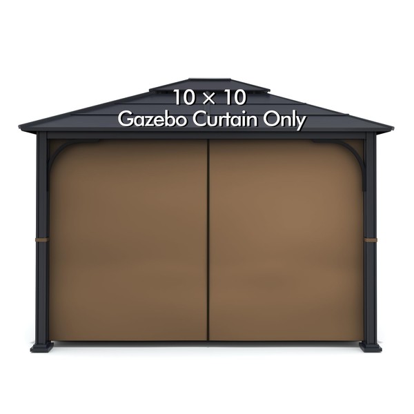 Gazebo Universal Replacement Privacy Curtain - Wonwon Privacy Panel Canopy