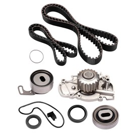 SCITOO 14510-PT0-004 14400-PT0-004 Engine Timing Belt Kit with Water Pump Compatible with 1990-1997 For Honda For Accord,1995-1997 For Honda Odyssey,1992-1996 For Honda Prelude