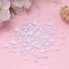 1200PCS Half Round Pearls for Crafting, White Mixed Sizes Flatback