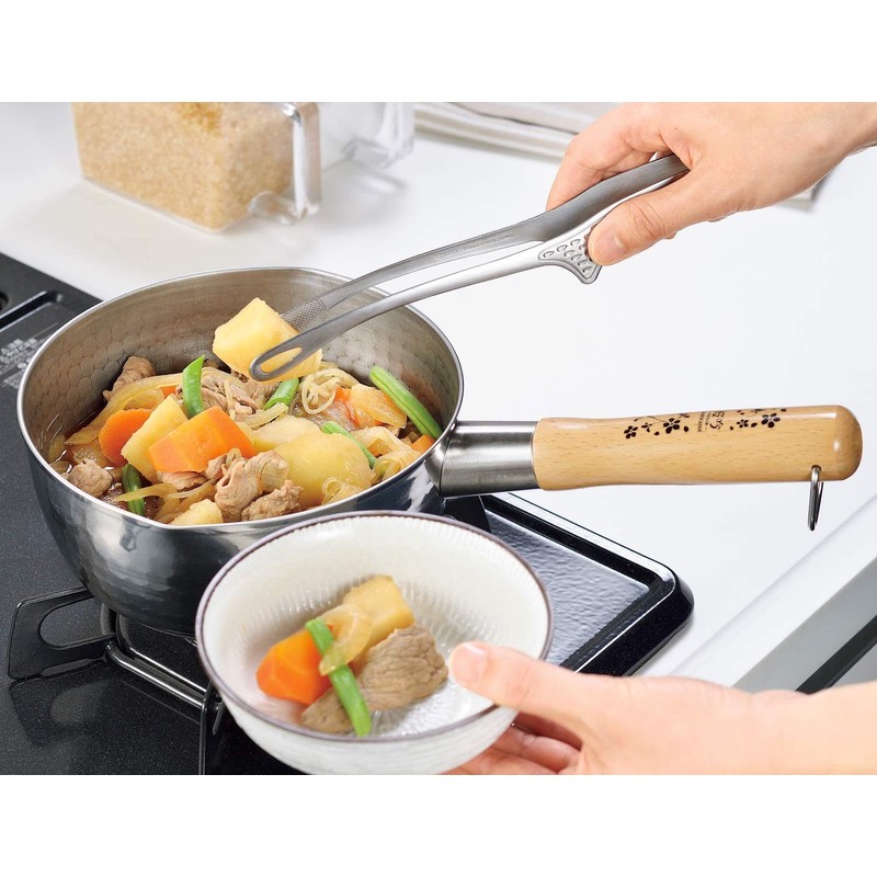 Made in Japan, Stainless Tong, 10.4 inches (26.4 cm), Easy