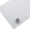Black Freemason Cuff & Tie Clip Set Cufflinks Tie Clip