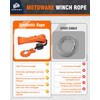 METOWARE Synthetic Winch Rope Kit, 1/4" x 50ft 10,000 LBS
