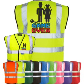 Corporate Togs High Visibility Vest - Funny T-Shirts for Men, Stag Do/Stag Night Hi Vis Vest, Printed T-Shirt, EN IS0 20471 Class 2 Compliance | Safety Waistcoat