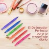 Mafab Set 6 Delineadores Doble Punta Sello Figuras Colores Matte