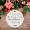 First Christmas Mr & Mrs Ornament 2024, Just Married Ornaments