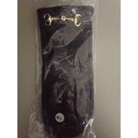 Unbranded WOMEN'S VINTAGE BROWN LEATHER GLOVES WITH HORSE BIT SZ 6 1/2 (SMALL) WOOL LINED